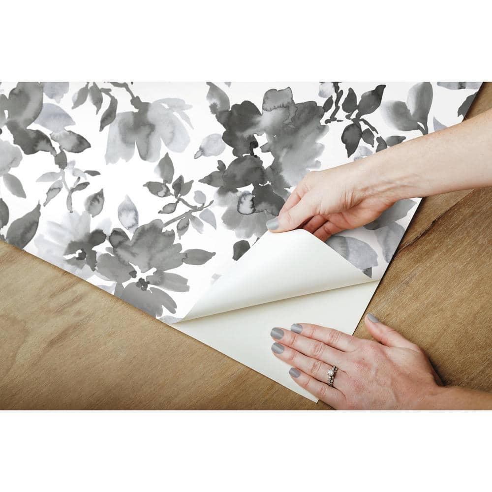 Watercolor Floral Peel and Stick Wallpaper