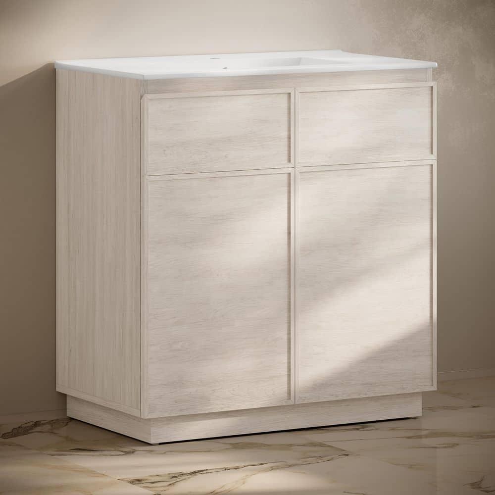 Swiss Madison St. Tropez 36" Freestanding Bathroom Vanity With Sink Top
