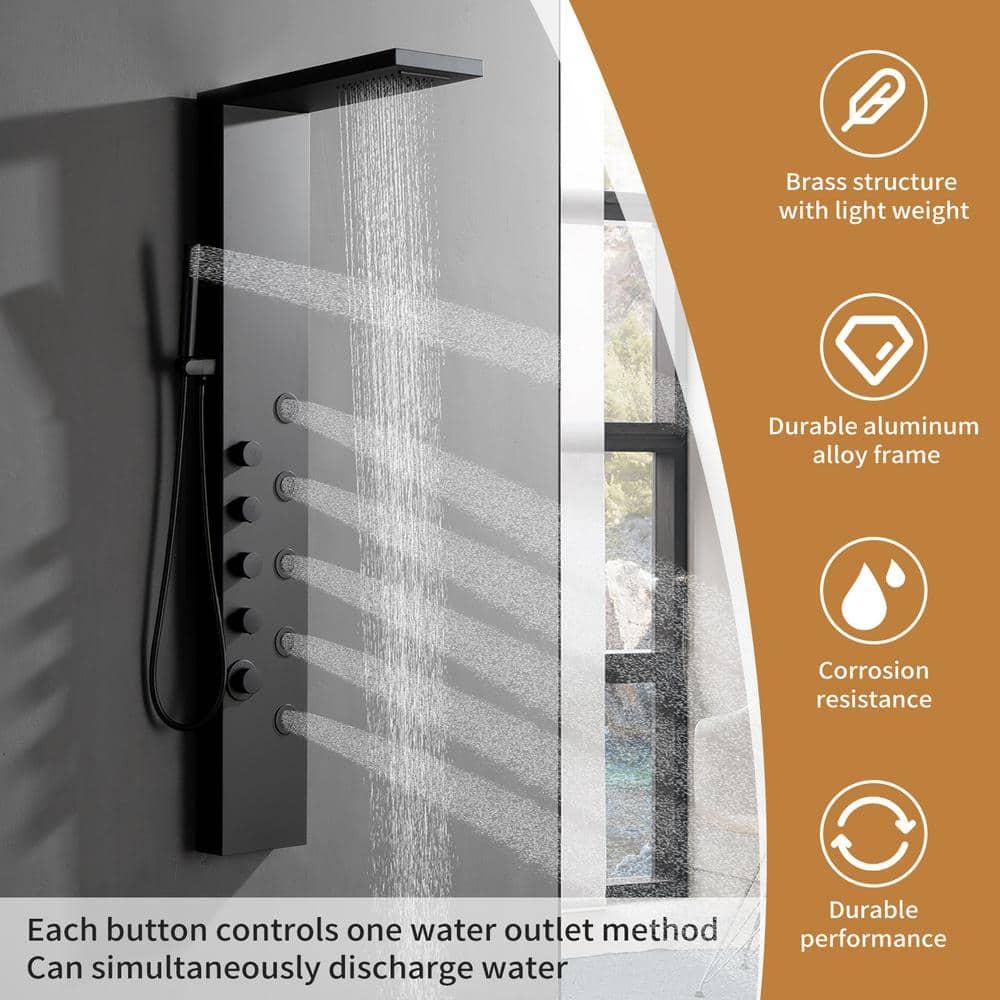 57.99'' Shower Panel with Fixed Shower Head