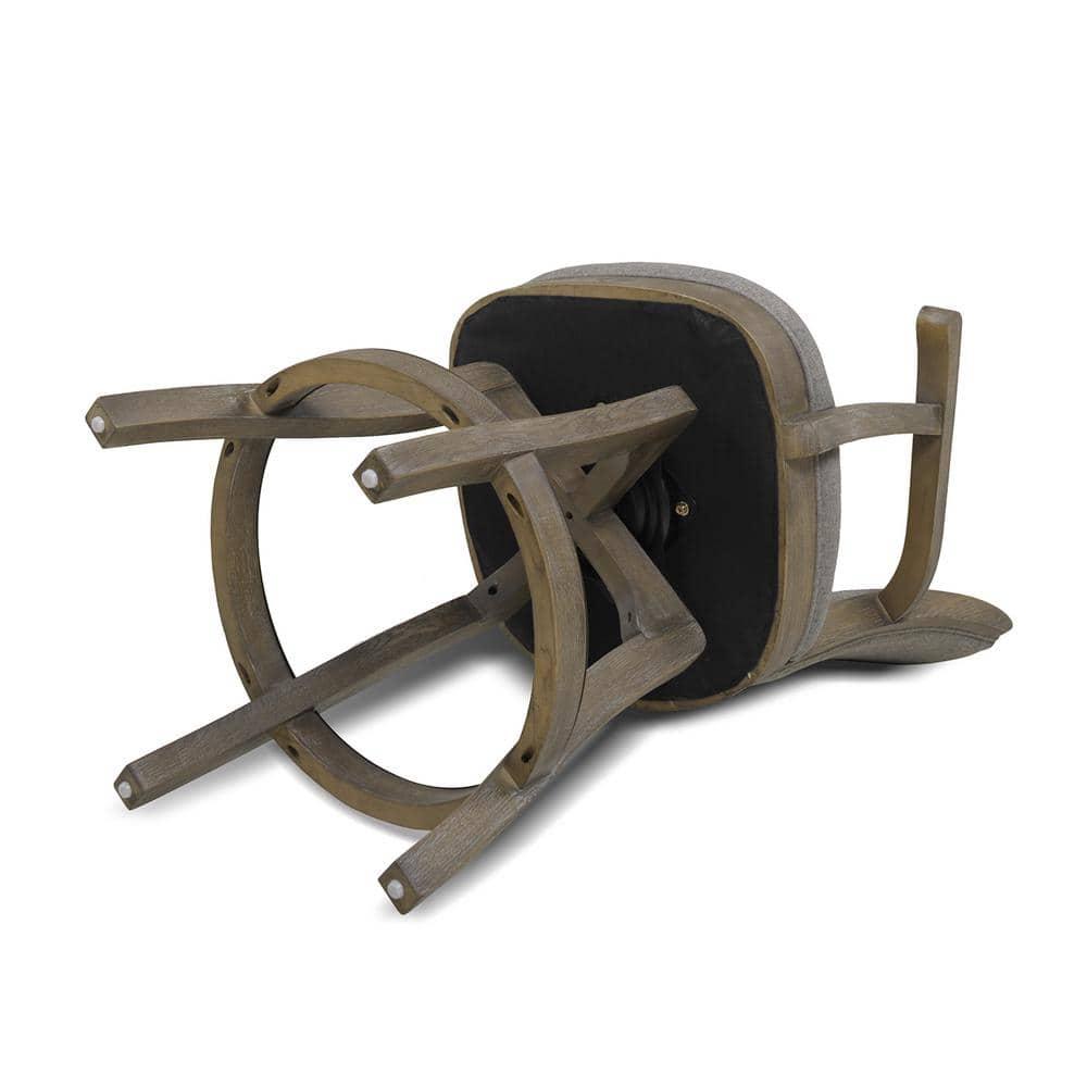 Jennifer Taylor Home Williams 27" Counter Height Bar Stool Dark Heathered Grey