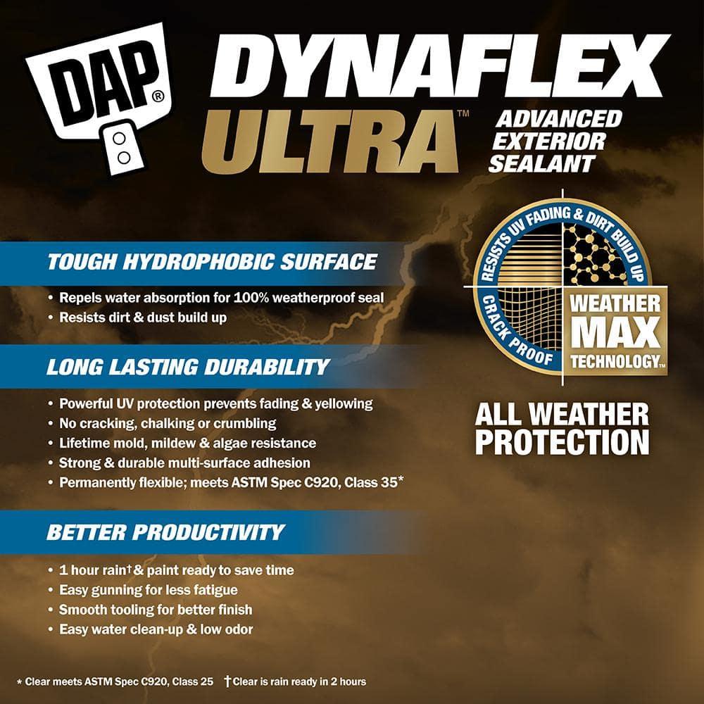 DAP Dynaflex Ultra Black Advanced Latex Waterproof Sealant 10.1 oz
