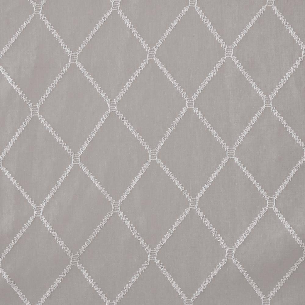Madison Park Irina Diamond Sheer Embroidered Single Waterfall Valance