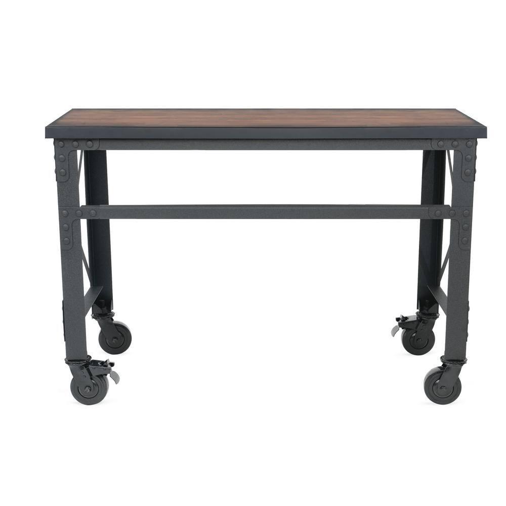 Duramax Building Products Solid Wood Top Metal Base Desk Shell