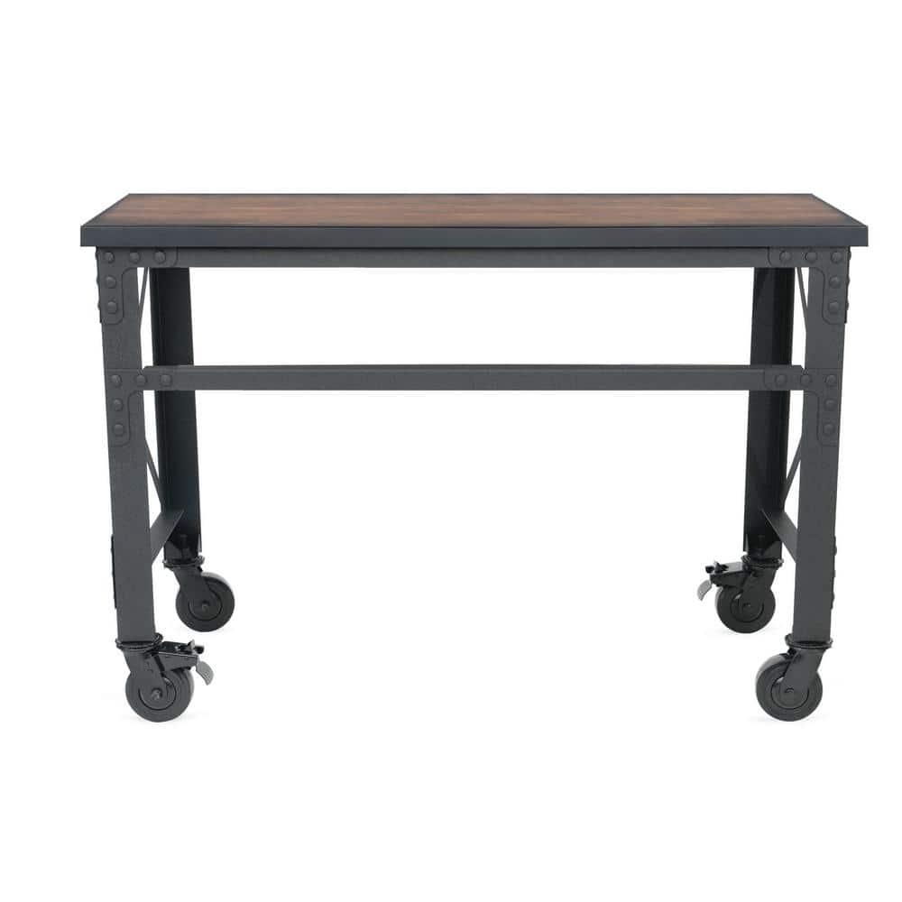 Duramax Building Products Solid Wood Top Metal Base Desk Shell