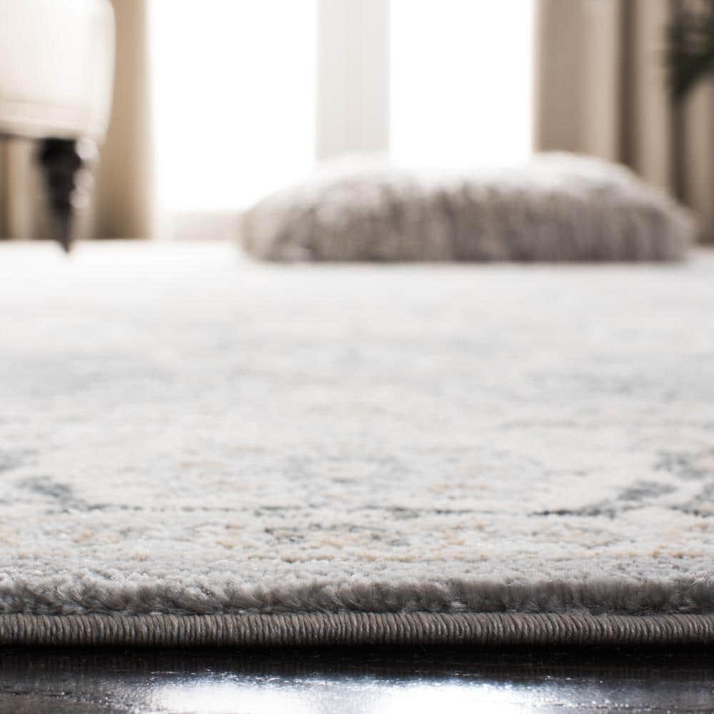 Isabella ISA912 Power Loomed Area Rug - Grey/Dark Grey - 4'x6' - Safavieh.