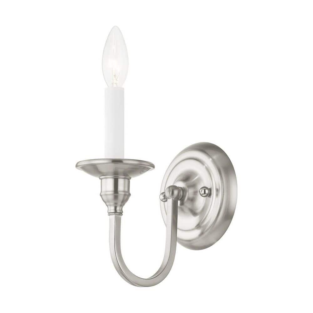 Livex Lighting Cranford 1 - Light Wall Light in  Brushed Nickel