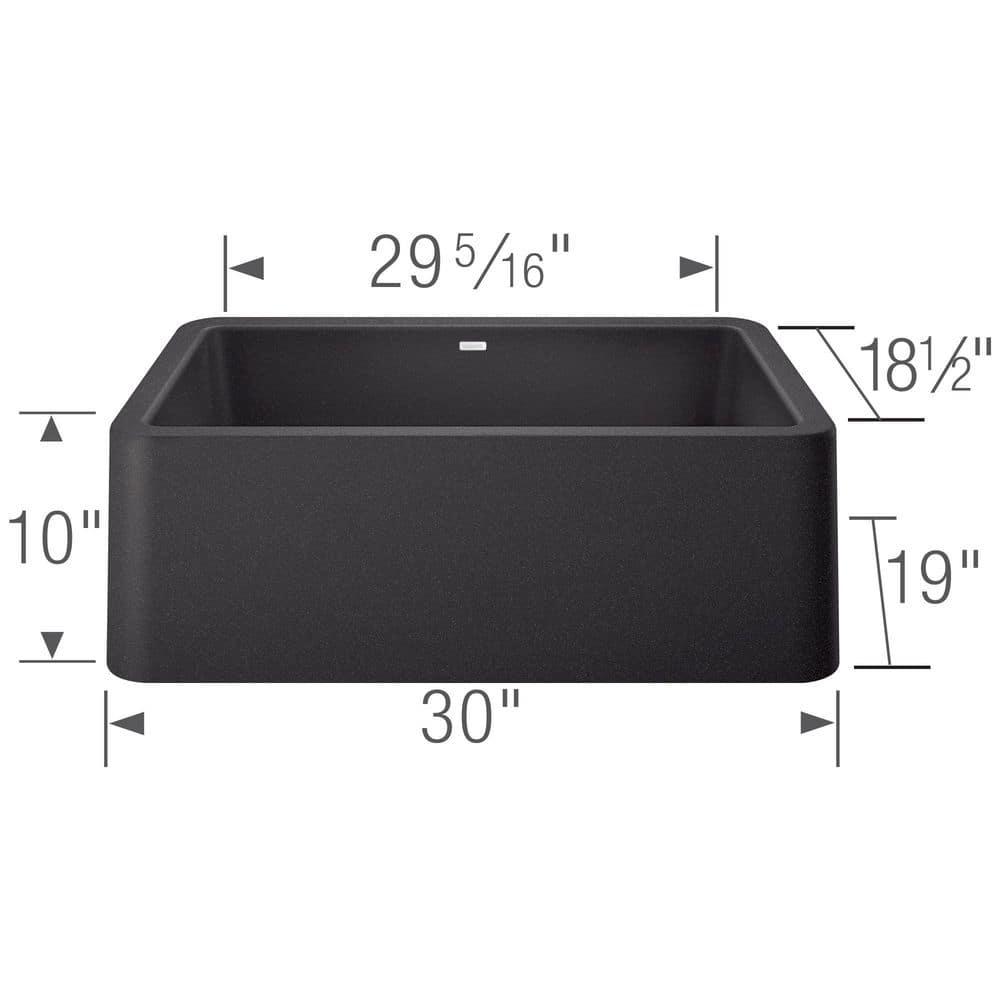 Ikon SILGRANIT 30" L x 19" W Farmhouse Sink