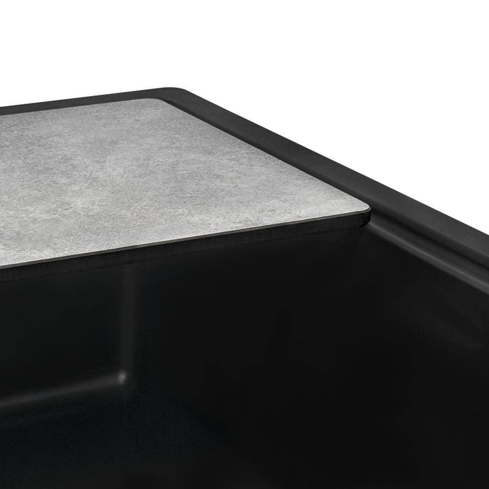 Ruvati 33-inch Undermount Workstation Granite Composite Kitchen Sink