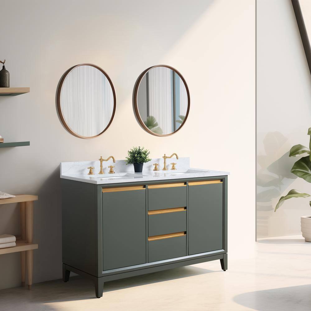 54 Double Bathroom Vanity with Top