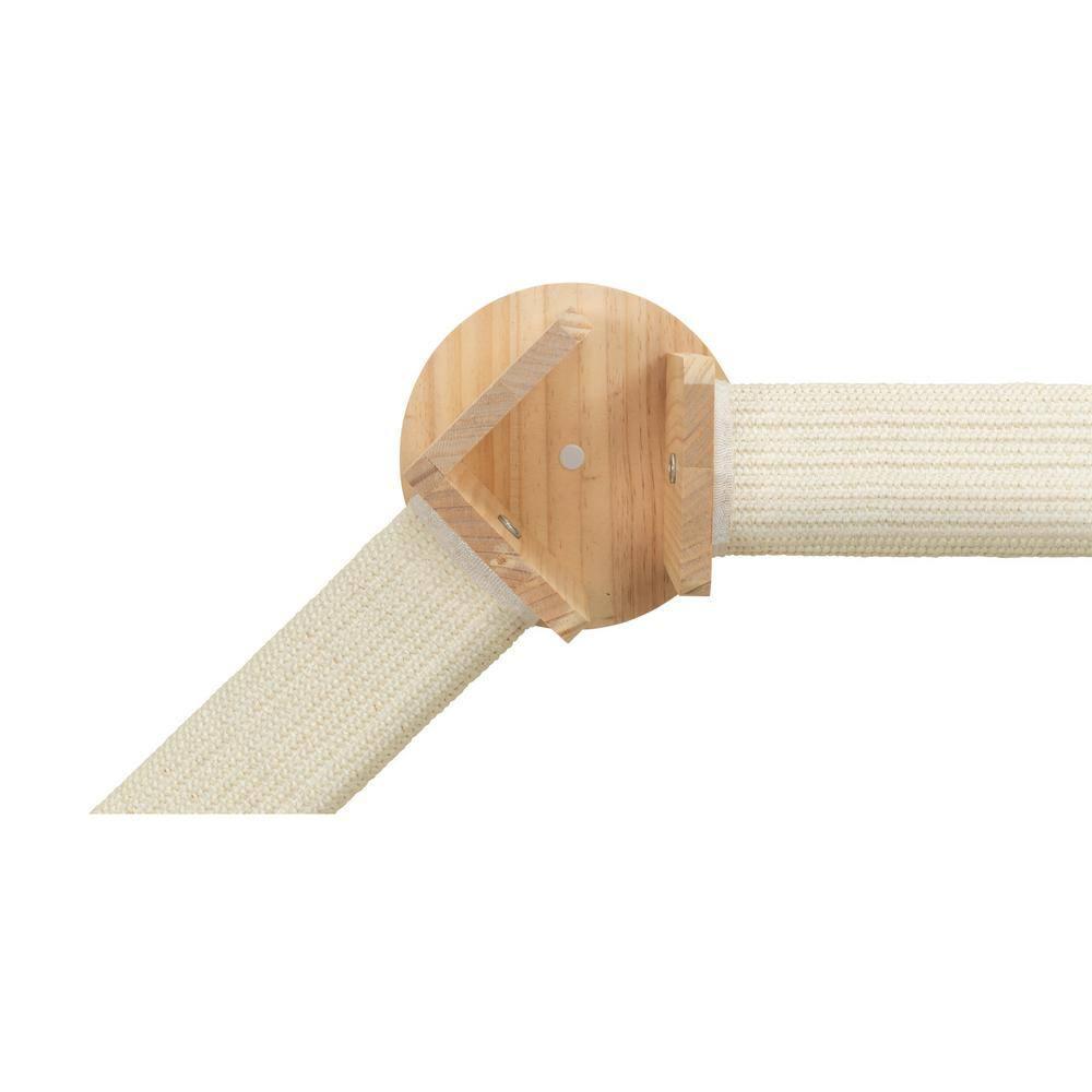 TRIXIE TRIXIE Wall Set 4, Indoor Wall Mounted Cat Scratching Posts for Elevated Fun, Lounger, Scratcher, Perch