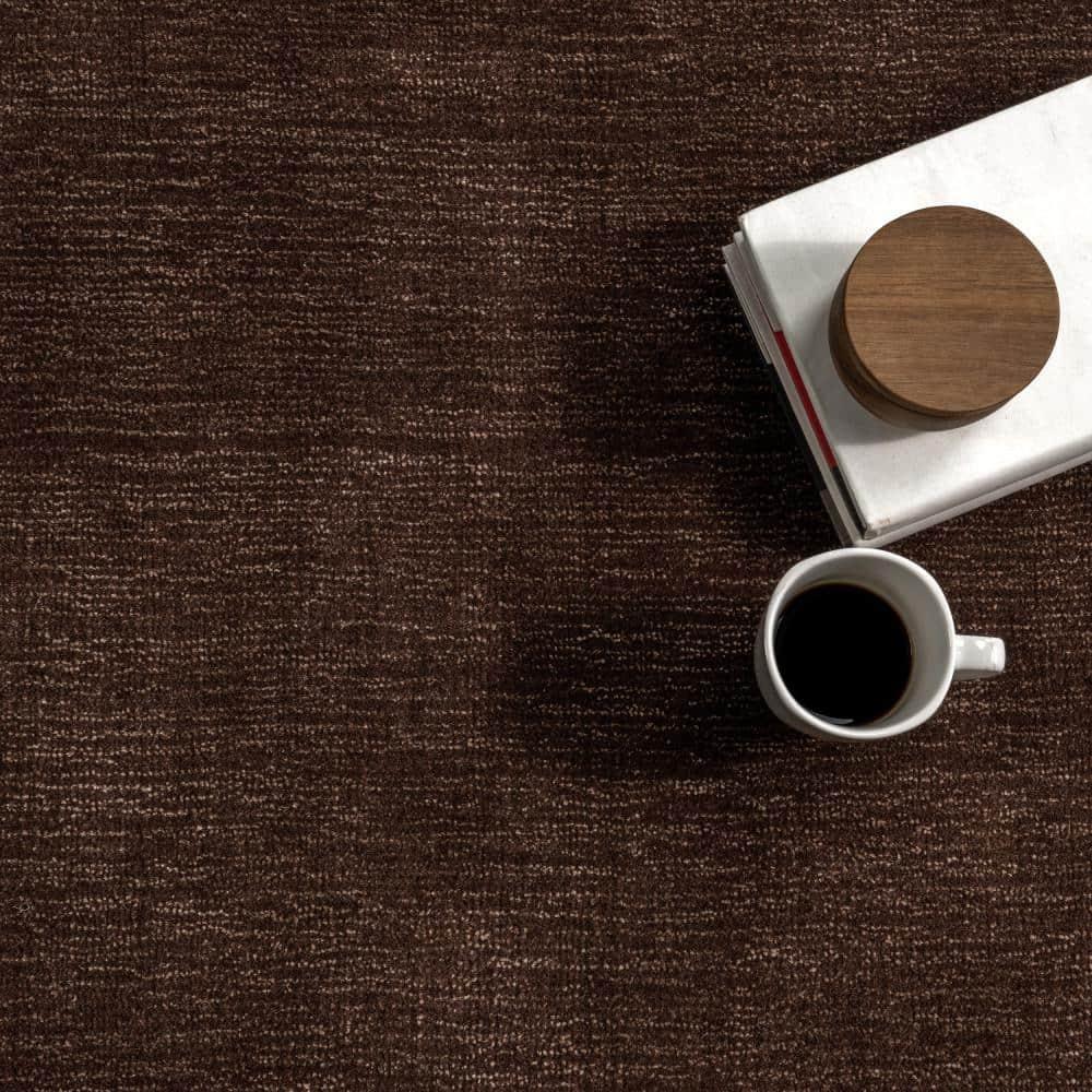 Nuloom Arrel Speckled Wool-Blend Area Rug, 4' x 6', Truffle Brown