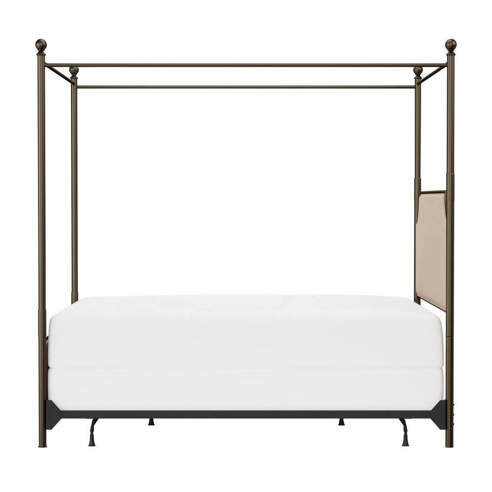 Aasif Upholstered Metal Canopy Bed
