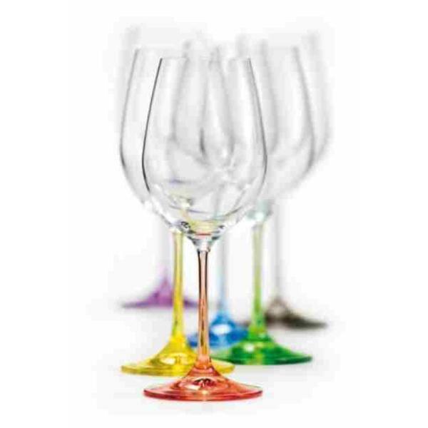 Ociuso 12.5oz. Crystal Wine Glass Set (Set of 6)
