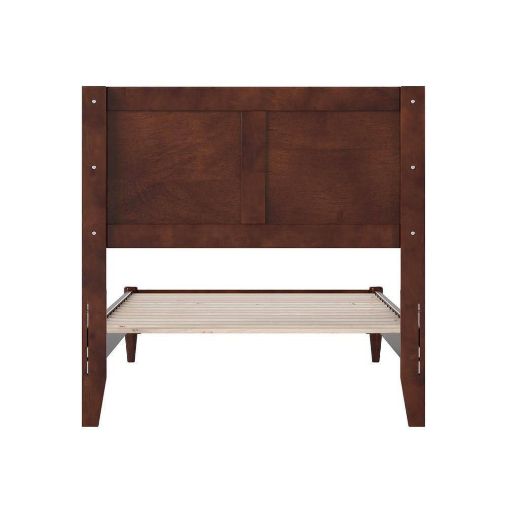 AFI Furnishings Berkshire Twin XL Solid Wood Low Profile Platform Bed in Walnut