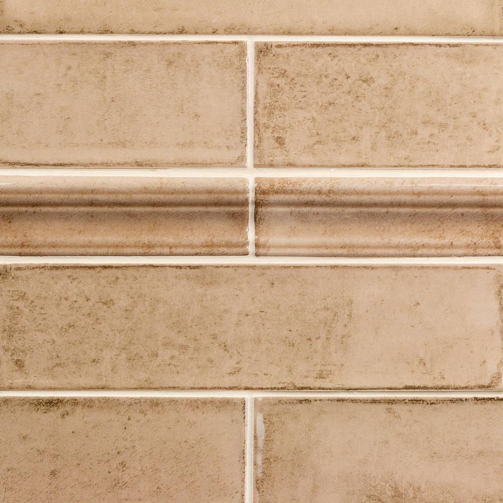 Bond Tile Chateau 12" x 2" Ceramic Quarter Round Tile Trim