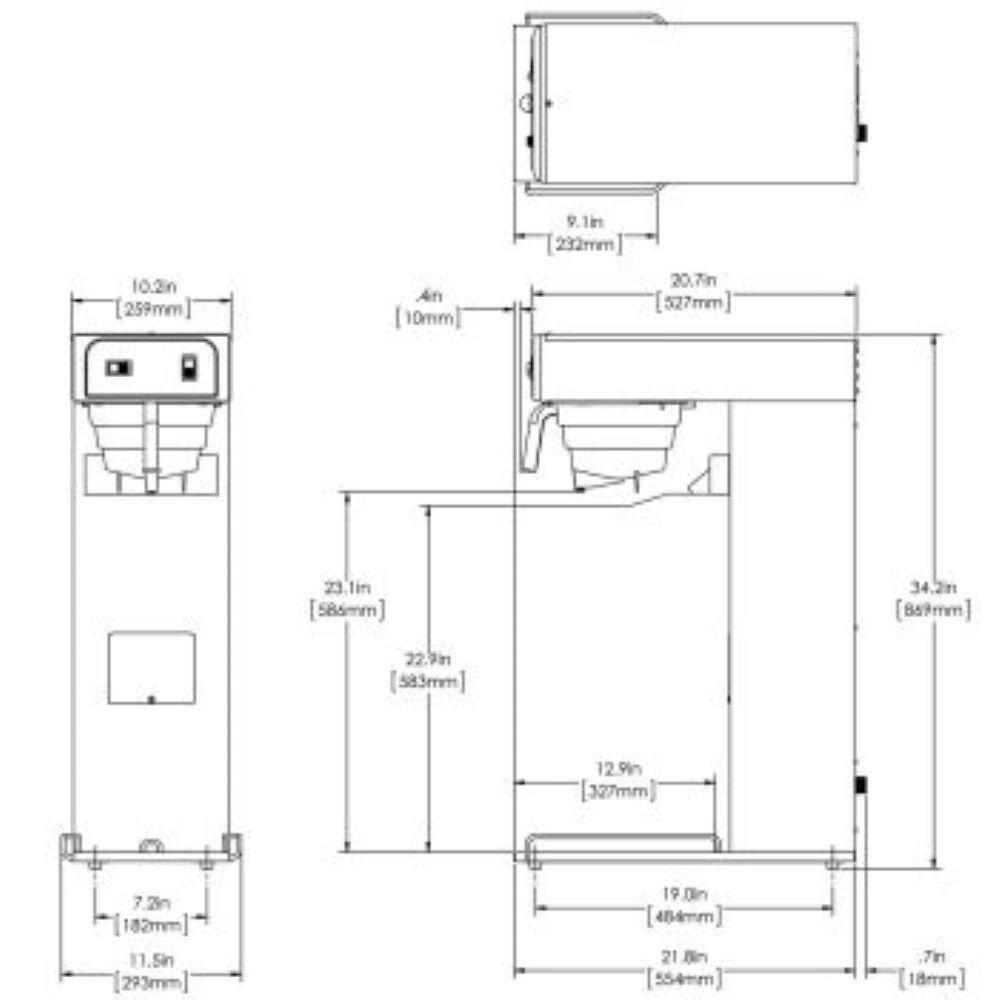 Stainless Steel 14.4 qt Direct Serve Iced Tea Maker