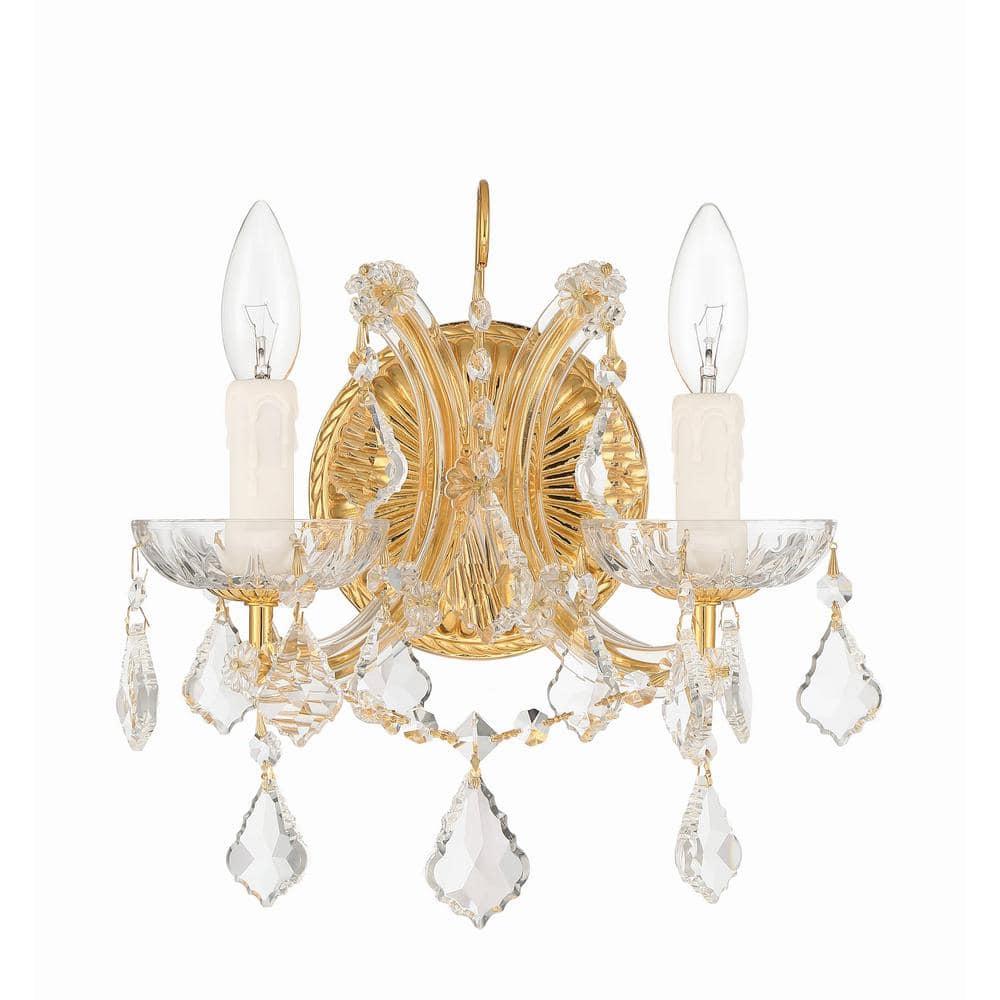 Crystorama Lighting Maria Theresa 2 - Light Sconce in  Gold