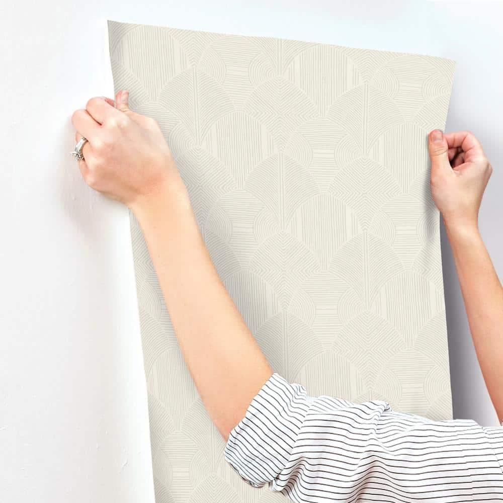 A-Street Prints Meyberg Silver Geometric Wallpaper | Perigold