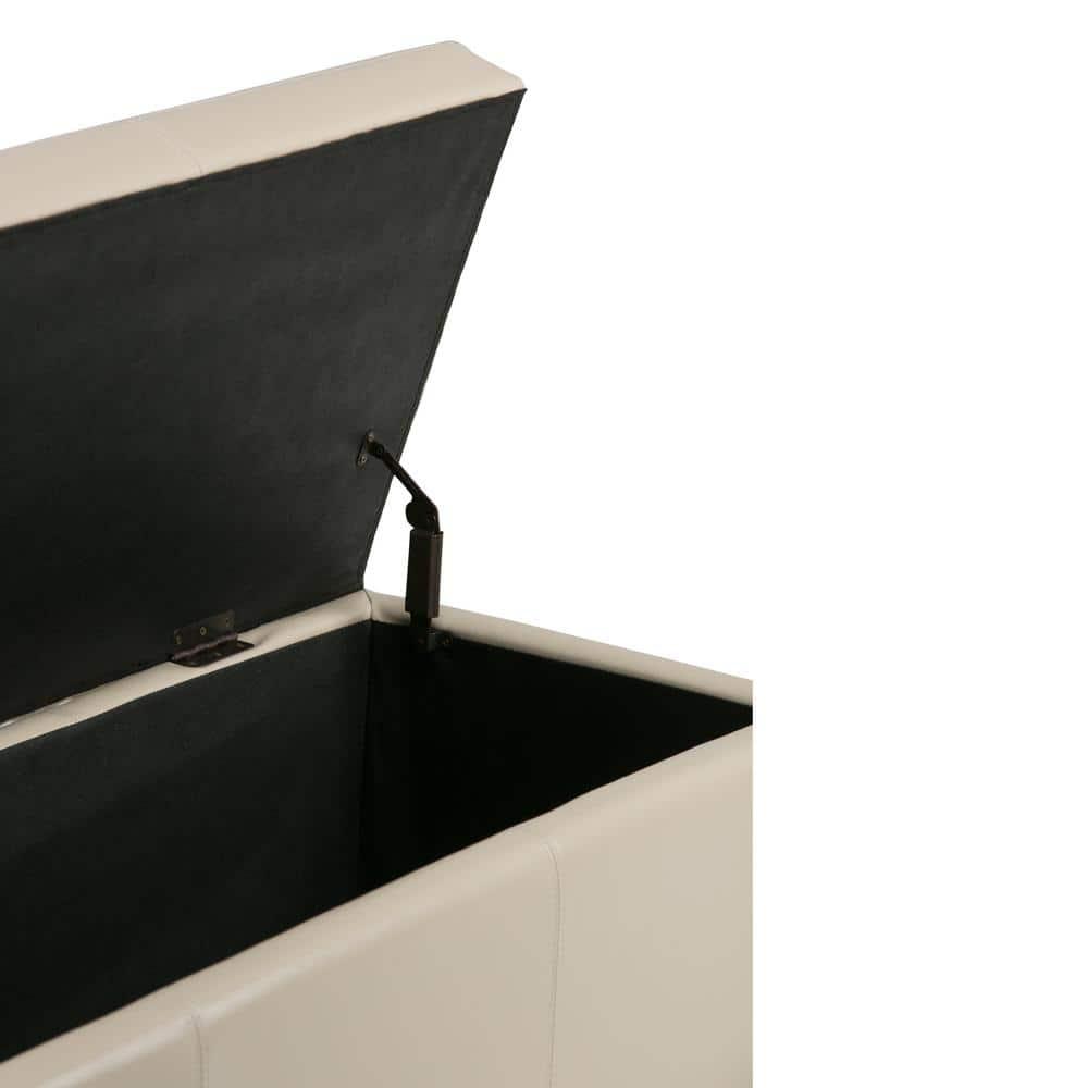 Simpli Home Avalon Large Storage Ottoman Bench