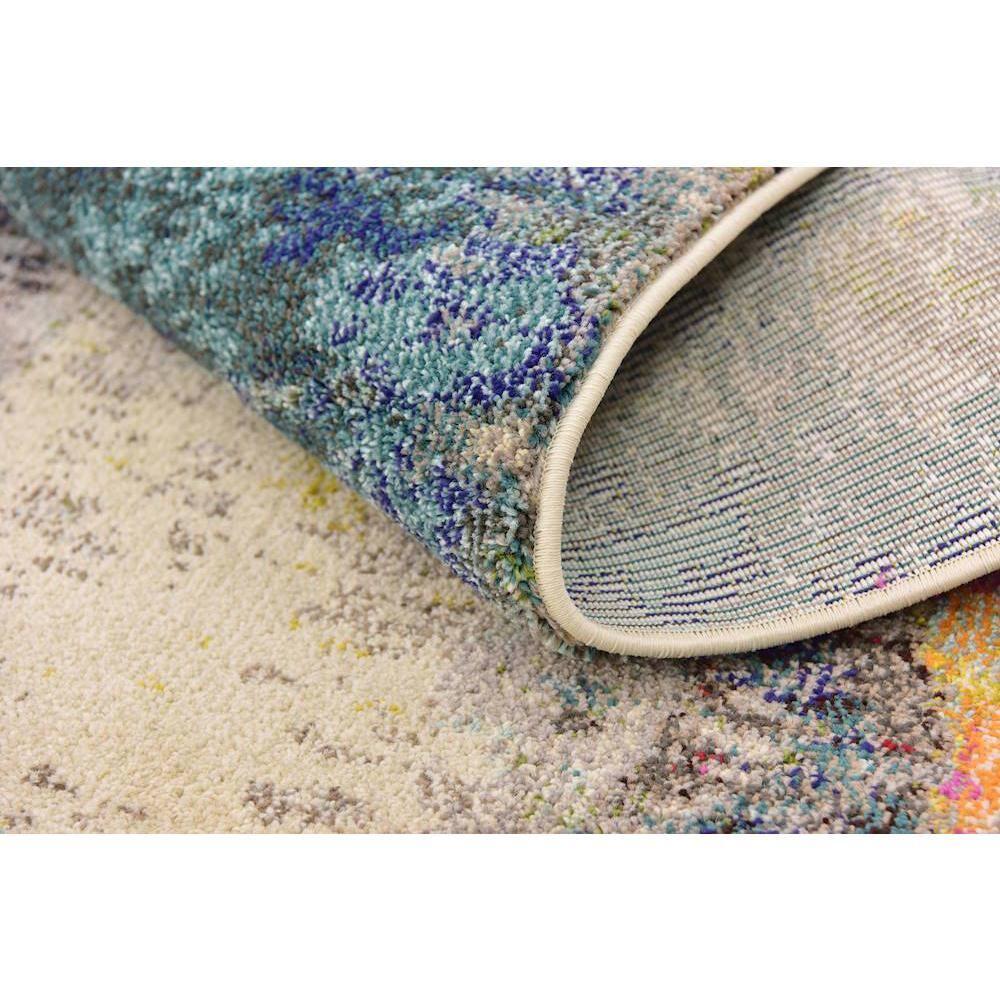8' x 10' Vibrant Abstract Multi Synthetic Area Rug