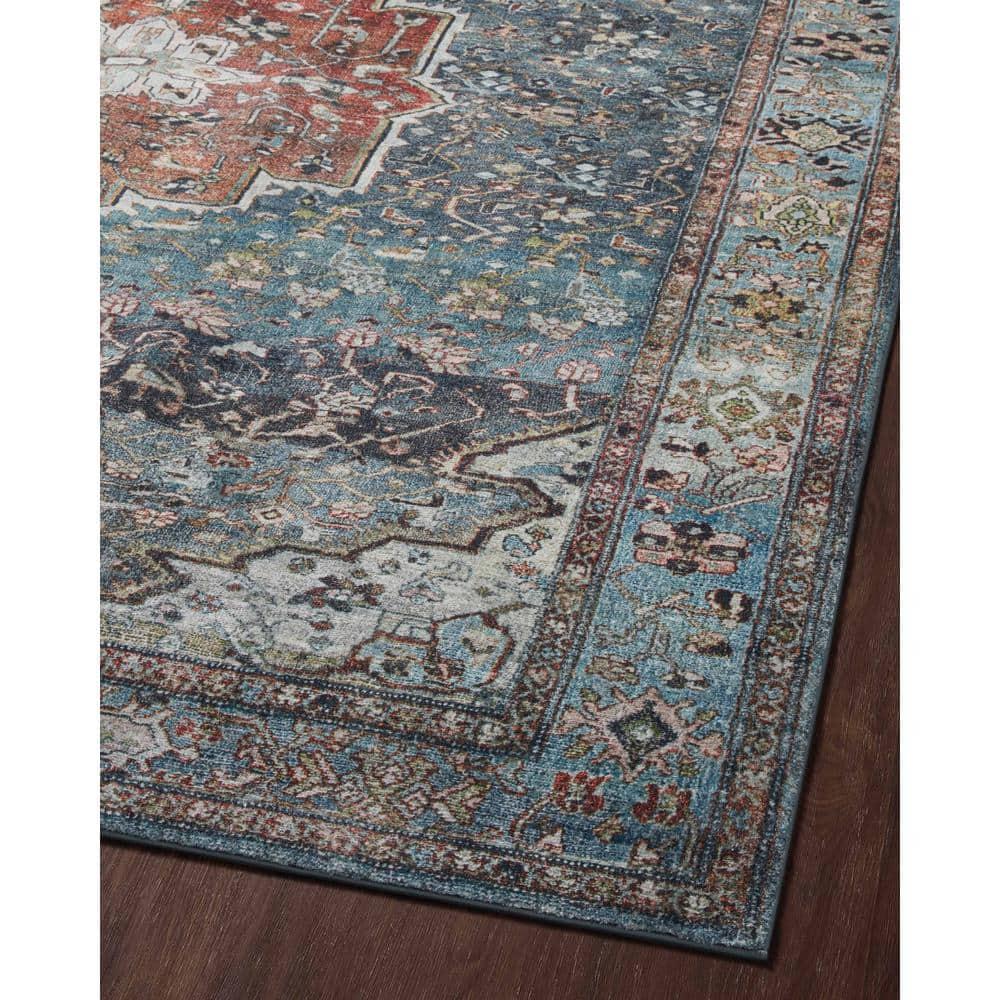 Loloi II Loloi Margot Ocean/Brick Area Rug feat. CloudPile