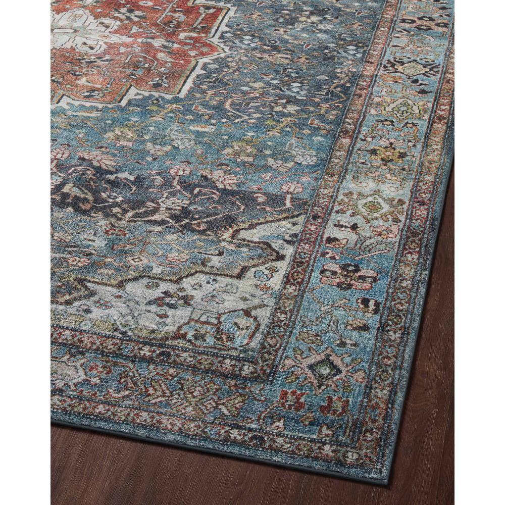 Loloi Margot Ocean/Brick Area Rug feat. CloudPile