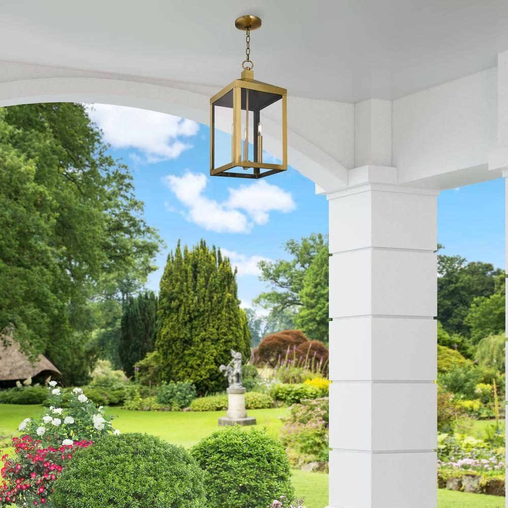 Livex Lighting Nyack 3 - Light Pendant in  Antique Brass