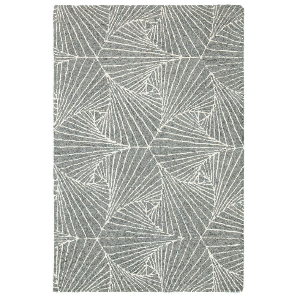 Micro-Loop MLP174 Hand Tufted Area Rug - Grey/Ivory - 3'x5' - Safavieh.