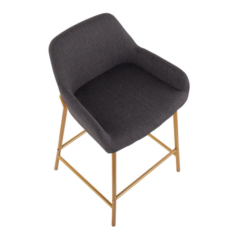 LumiSource Daniella Fixed-Height Counter Stool - Set of 2