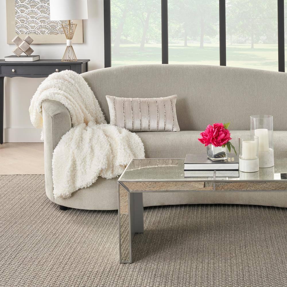 Mina Victory AZ217-012021 Sequined Cotton Blend;Viscose Throw Pillow