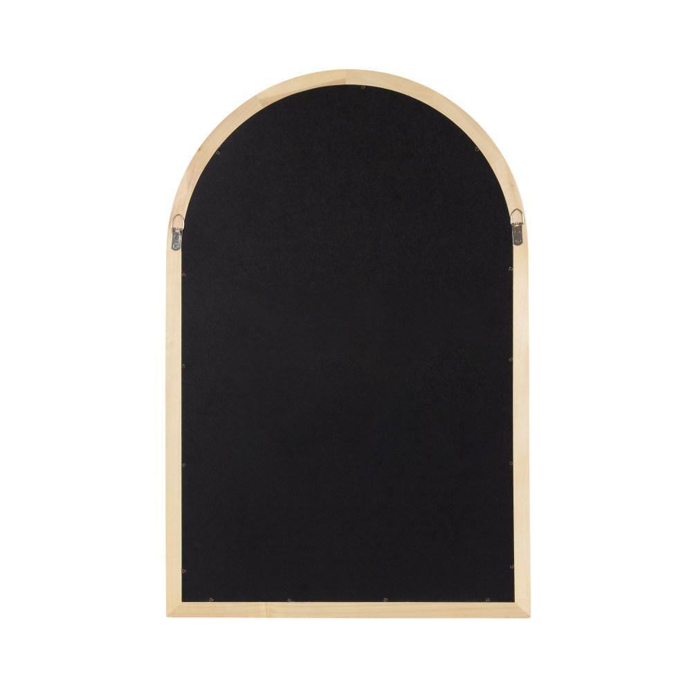 20"x30" Hatherleigh Arch Wood Wall Mirror Natural: Durable, Light Finish - Kate & Laurel All Things Decor