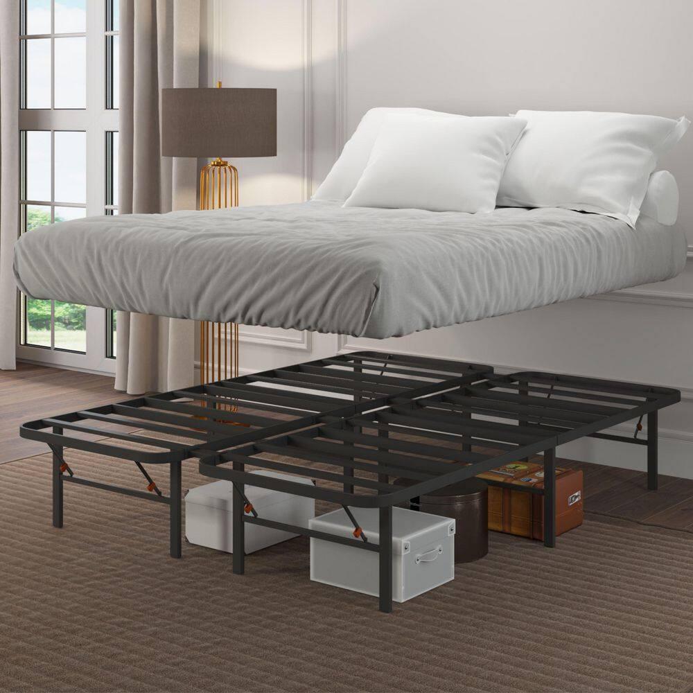Home by Hollywood Bedder Base Steel Platform Bed Frame with 14" Underbed Storage