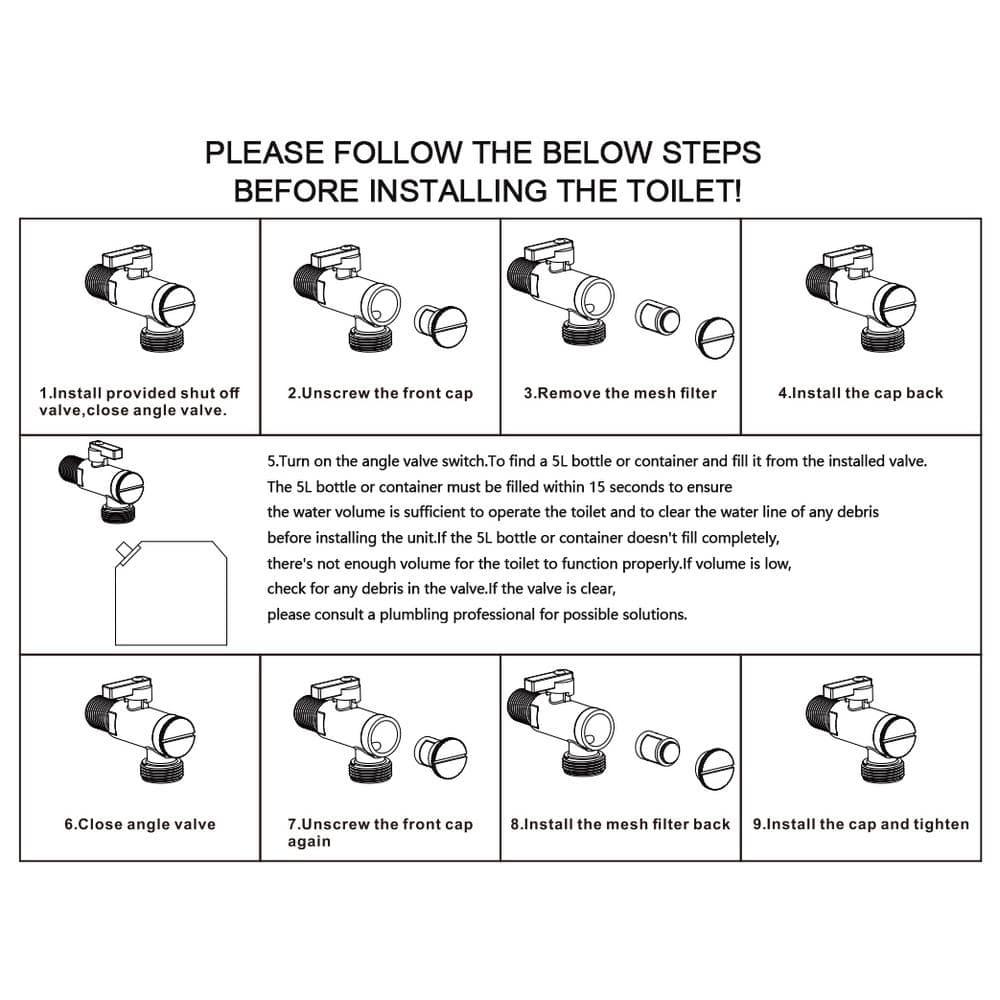 Elongated Smart Toilet Bidet with Auto Flush, Heated Seat, Seating Sensor, Foot Induction Flush