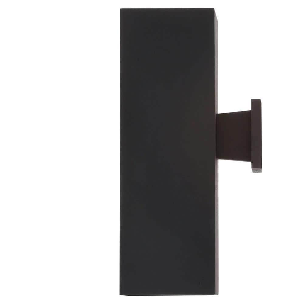 Progress Lighting, Verona, 2-Light Outdoor Wall Light, Antique Bronze, No Shade, Material: Porcelain, Finish Color: Black