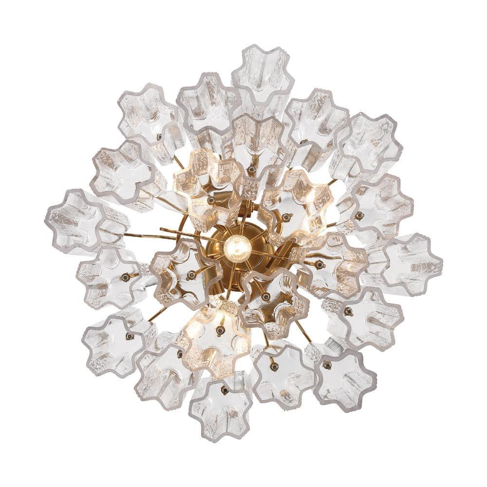 Crystorama Lighting Addis 4 - Light Chandelier in  Aged Brass