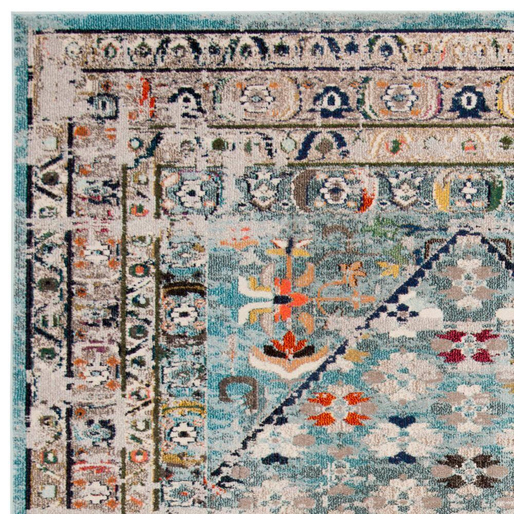 Monaco MNC255 Power Loomed Indoor Area Rug - Blue/Light Grey - 9'x12' - Safavieh