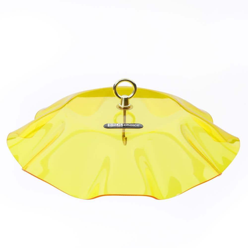 Birds Choice Birds Choice 13" Acrylic Bird Feeder Weatherguard, Yellow