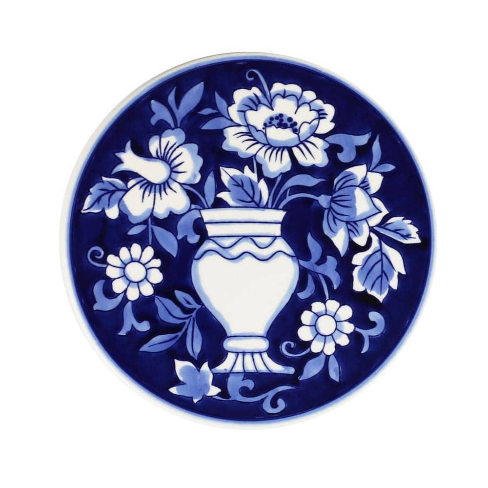 Euro Ceramica Blue Garden 8" Trivet
