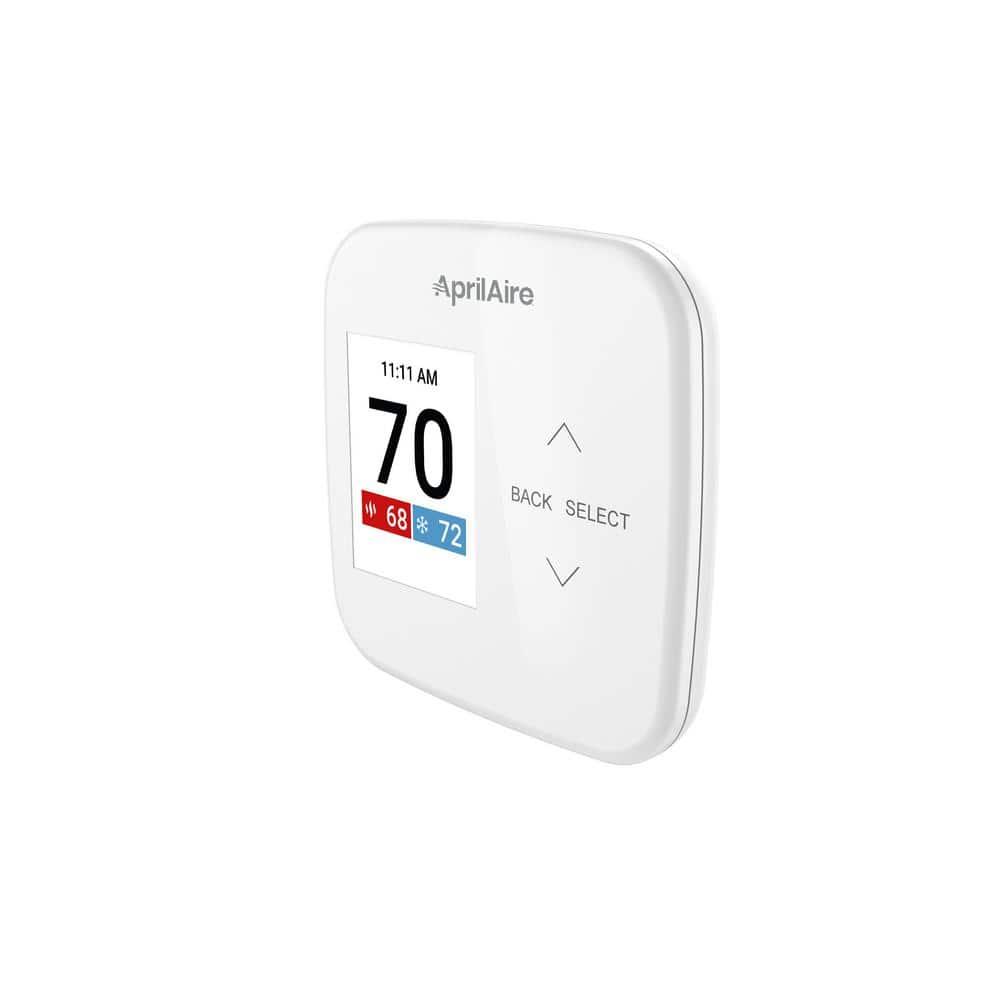 White Digital Programmable Universal Thermostat with LCD Display
