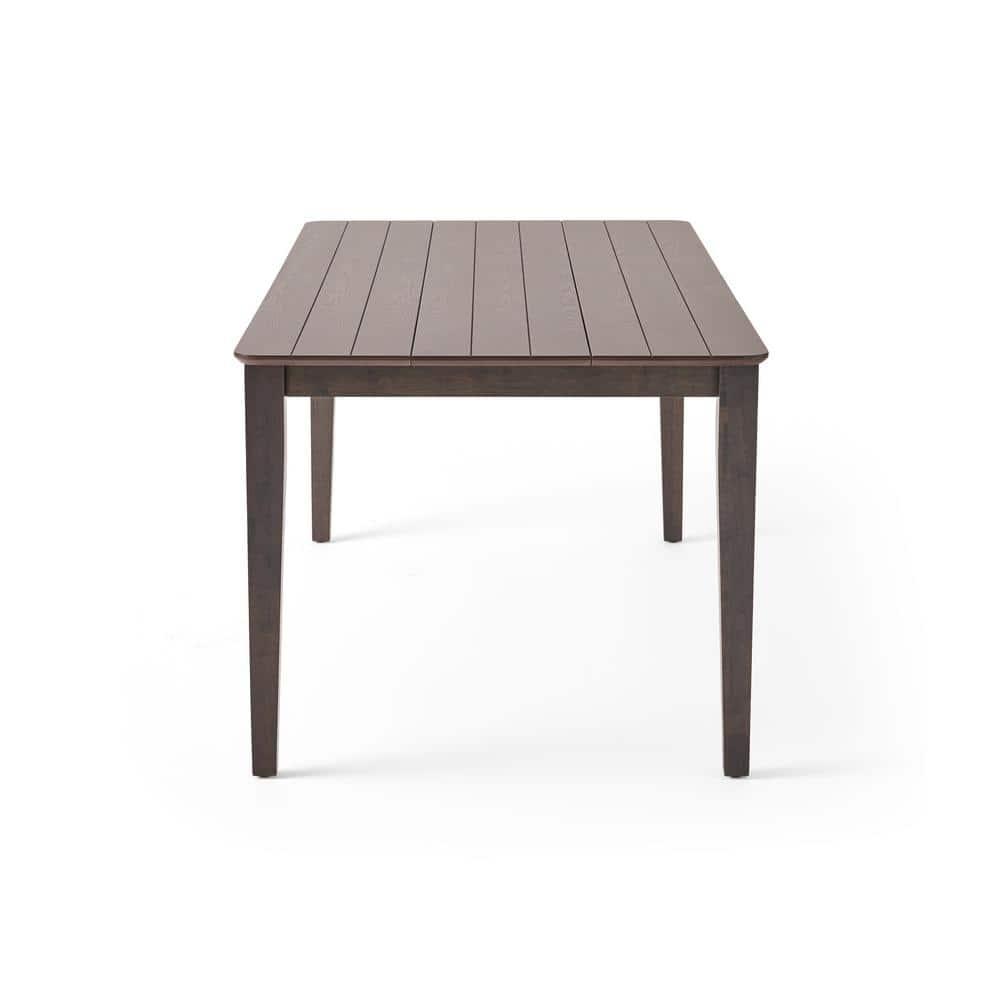 76" Gray Contemporary Handcrafted Rectangular Dining Table