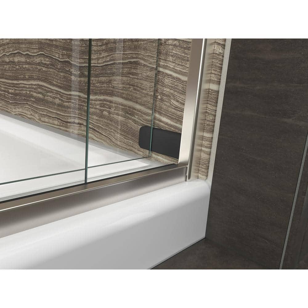 Levity 59.63" x 59.75" Bypass Bath Door with CleanCoat® Technology