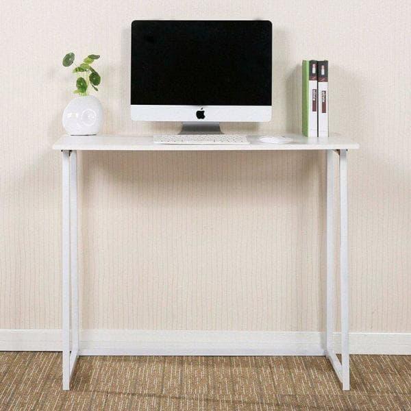 31.5 in. W Simple White Wood Computer Desk