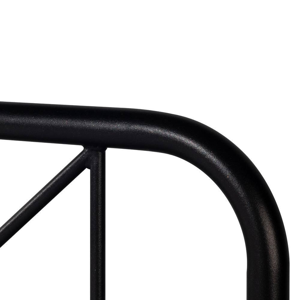 Hillsdale Furniture Williamsburg Geometric Design Metal King Bed, Black Sparkle