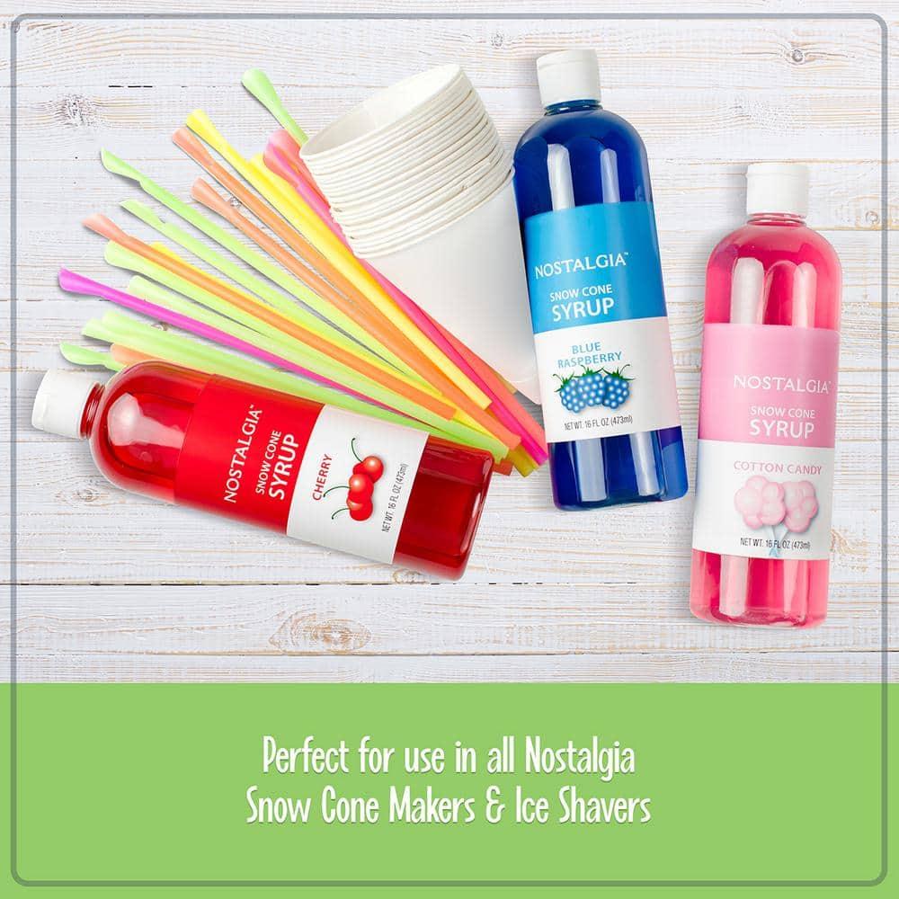 Nostalgia Nostalgia Electric Hawaiian Shave Ice & Snow Cone Maker, Includes Reusable Cup And Two Ice Molds, Stainless Steel Blades