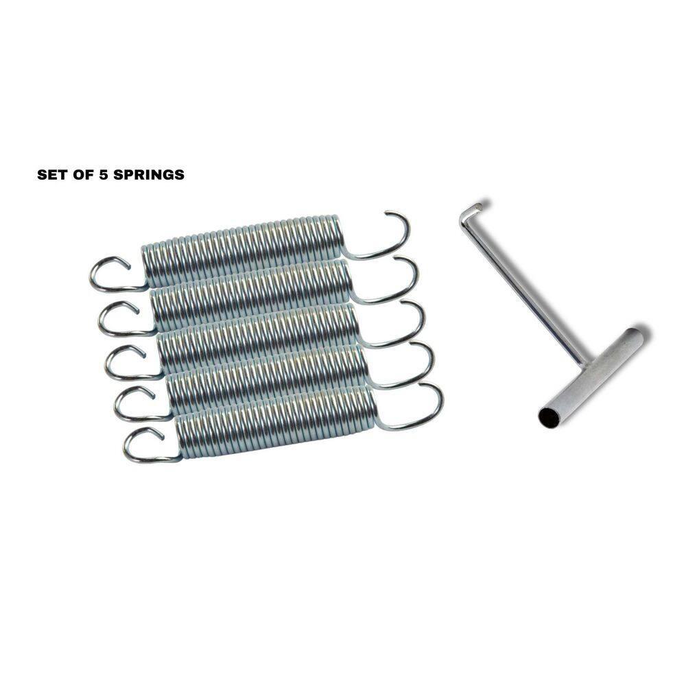 Jumpking Jumpking Heavy Duty Trampoline Springs Various Sizes for Trampolines, Stainless Steel Trampoline Replacement Springs including Spring Pulling Tool (Set of 5)