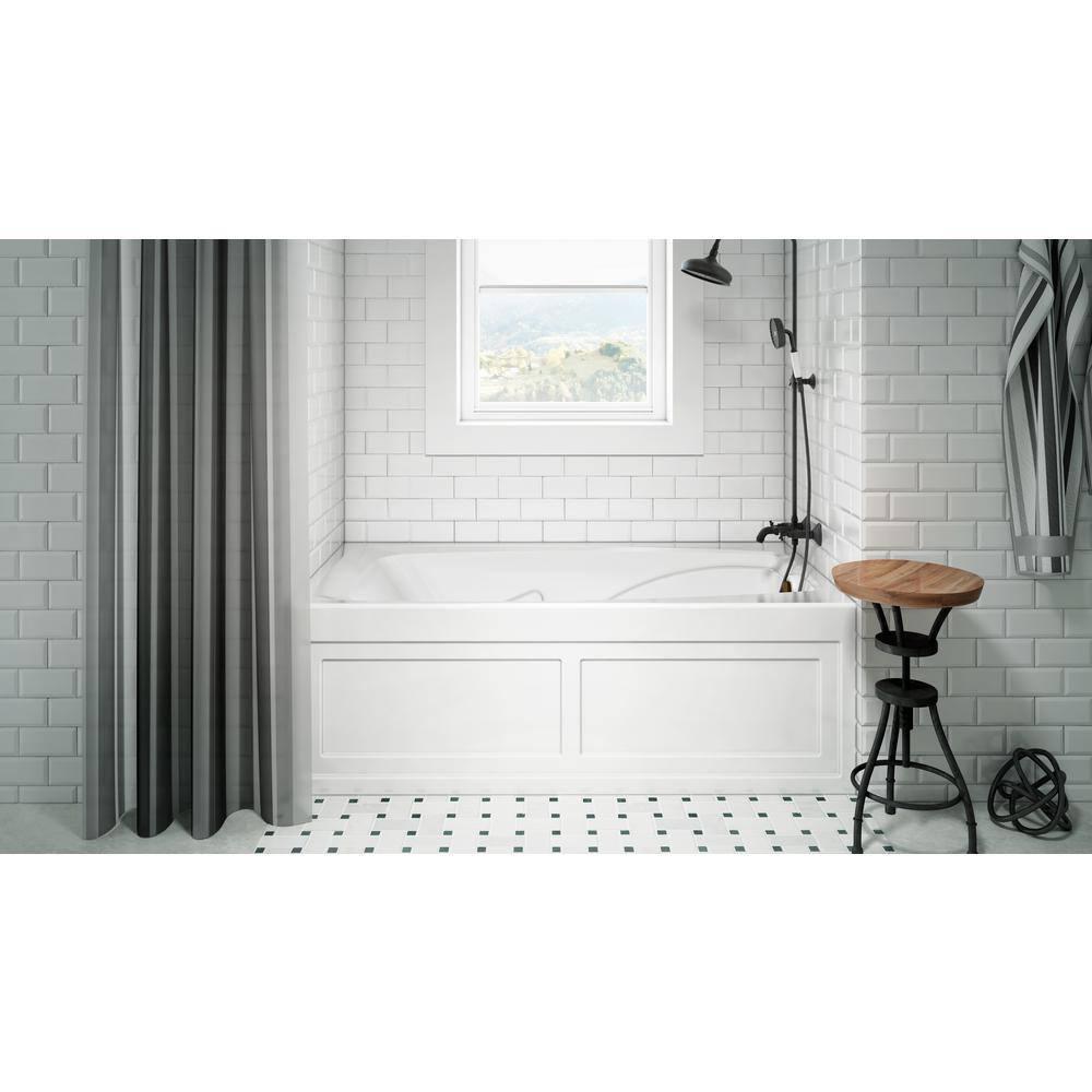 Cetra® 60" x 32" Alcove Whirlpool Acrylic Bathtub