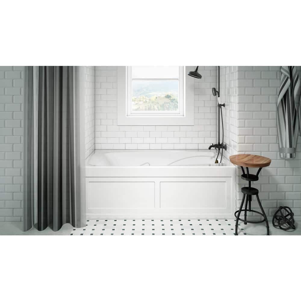 Cetra 60" x 36" Alcove Whirlpool Bathtub