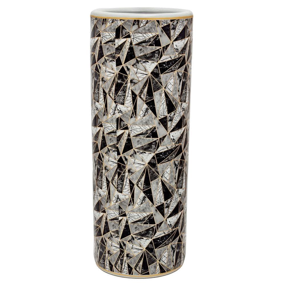 24" Marble & Gold Design Umbrella Stand