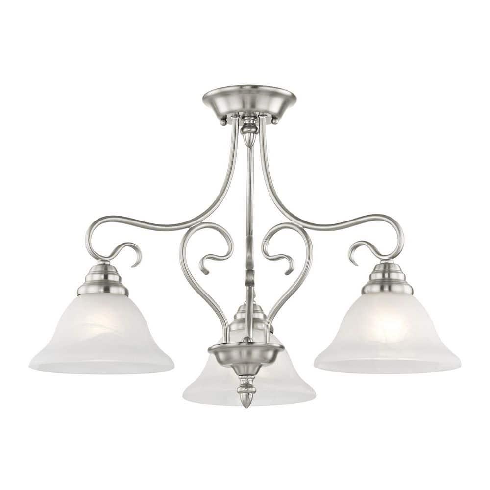 Livex Lighting Coronado 3 - Light Chandelier in  Brushed Nickel