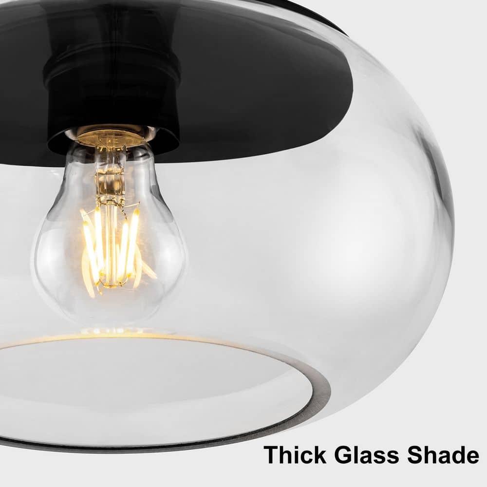 Kawoti  1-Light Adjustable Glass Pendant Clear Glass Bronze, Gold